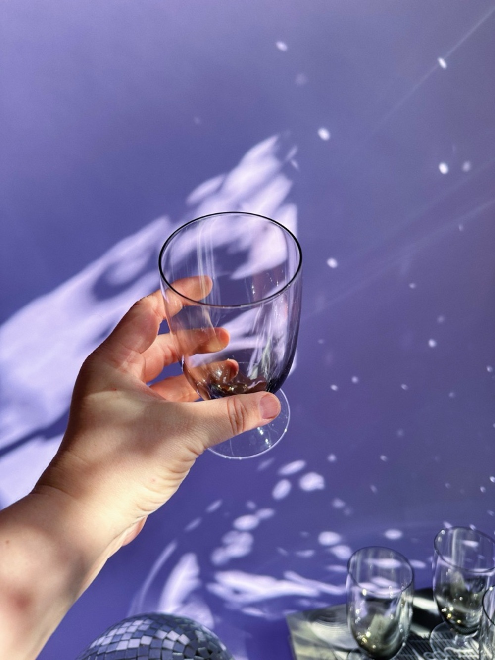 4 BelKraft Moonglo BK1 West German Contemporary Hand Blown Water Goblets - Picture 4 of 8